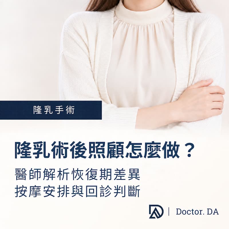 隆乳術後照顧怎麼做？醫師解析恢復期差異、按摩安排與回診判斷